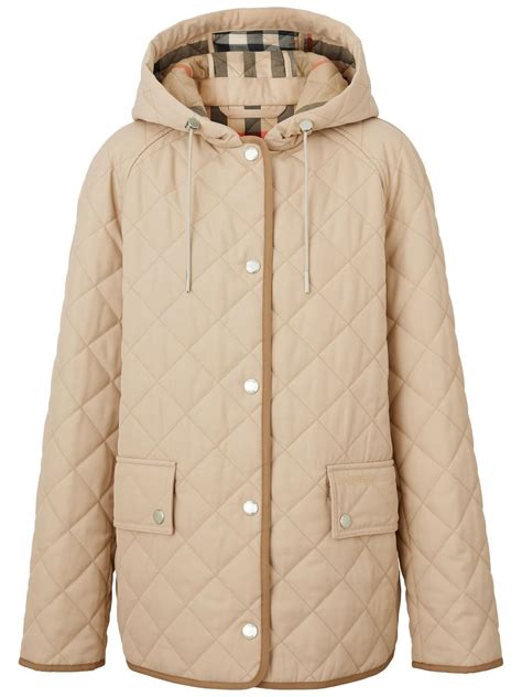 burberry quilted jacket waterproof|burberry lightweight hooded jacket.